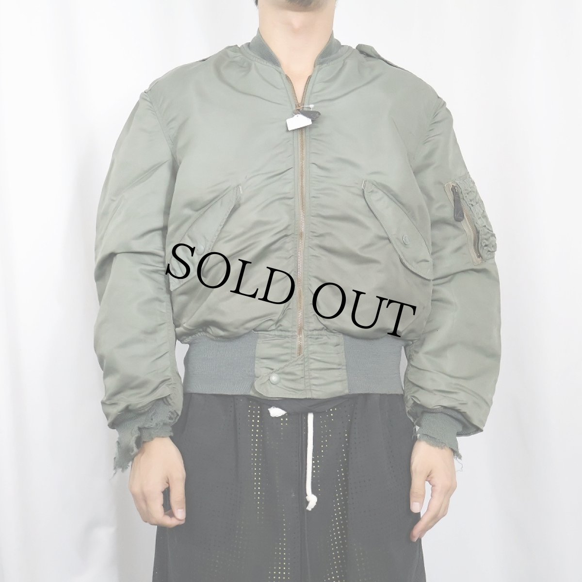 画像2: 60's U.S.AIR FORCE L-2B フライトジャケット MEDIUM相当 (2)