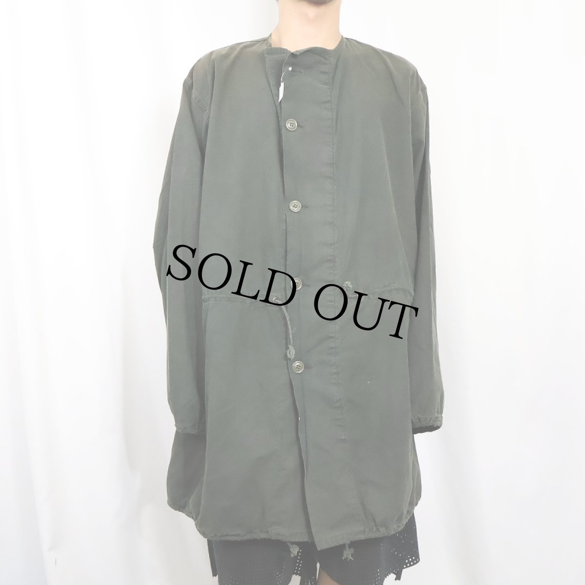 画像2: 60's U.S.ARMY ガスプロテクティブコート 後染め MEDIUM (2)