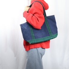 画像2: 90's LANDS' END USA製 キャンバストートバッグ MEDIUM (2)