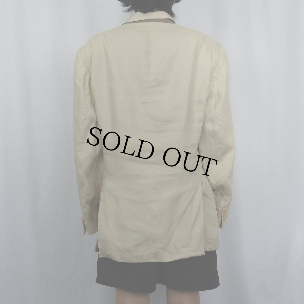 画像3: 90's〜 Yves Saint-Laurent リネン テーラードジャケット (3)