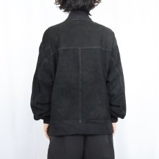 画像3: "A-1 TYPE" スエードレザージャケット BLACK size56 (3)