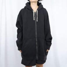 画像2: POLO Ralph Lauren ロゴ刺繍 スウェットジップパーカー BLACK 4XLT (2)