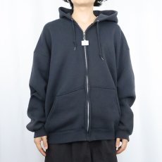 画像2: HONORS スウェットジップパーカー BLACK 2XL (2)