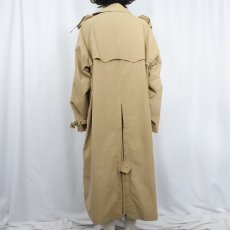 画像3: POLO Ralph Lauren コットン×ナイロン 一枚袖 ダブルブレスト トレンチコート L (3)