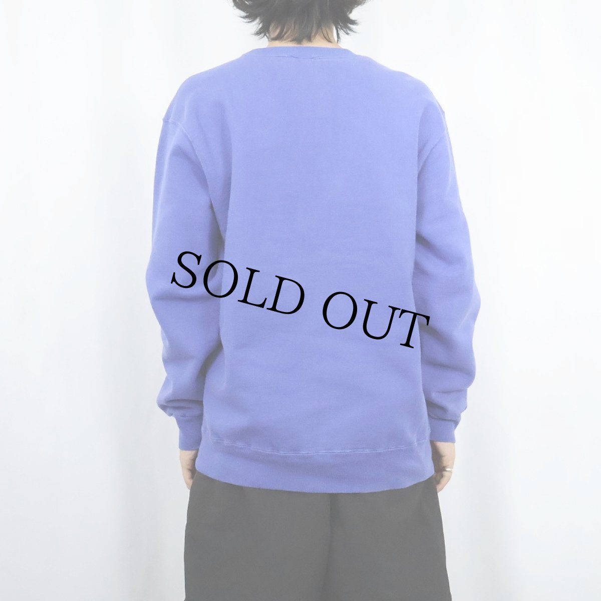 画像3: 80〜90's Champion USA製 青刺繍タグ 中期 前Vロゴ刺繍スウェット XL (3)