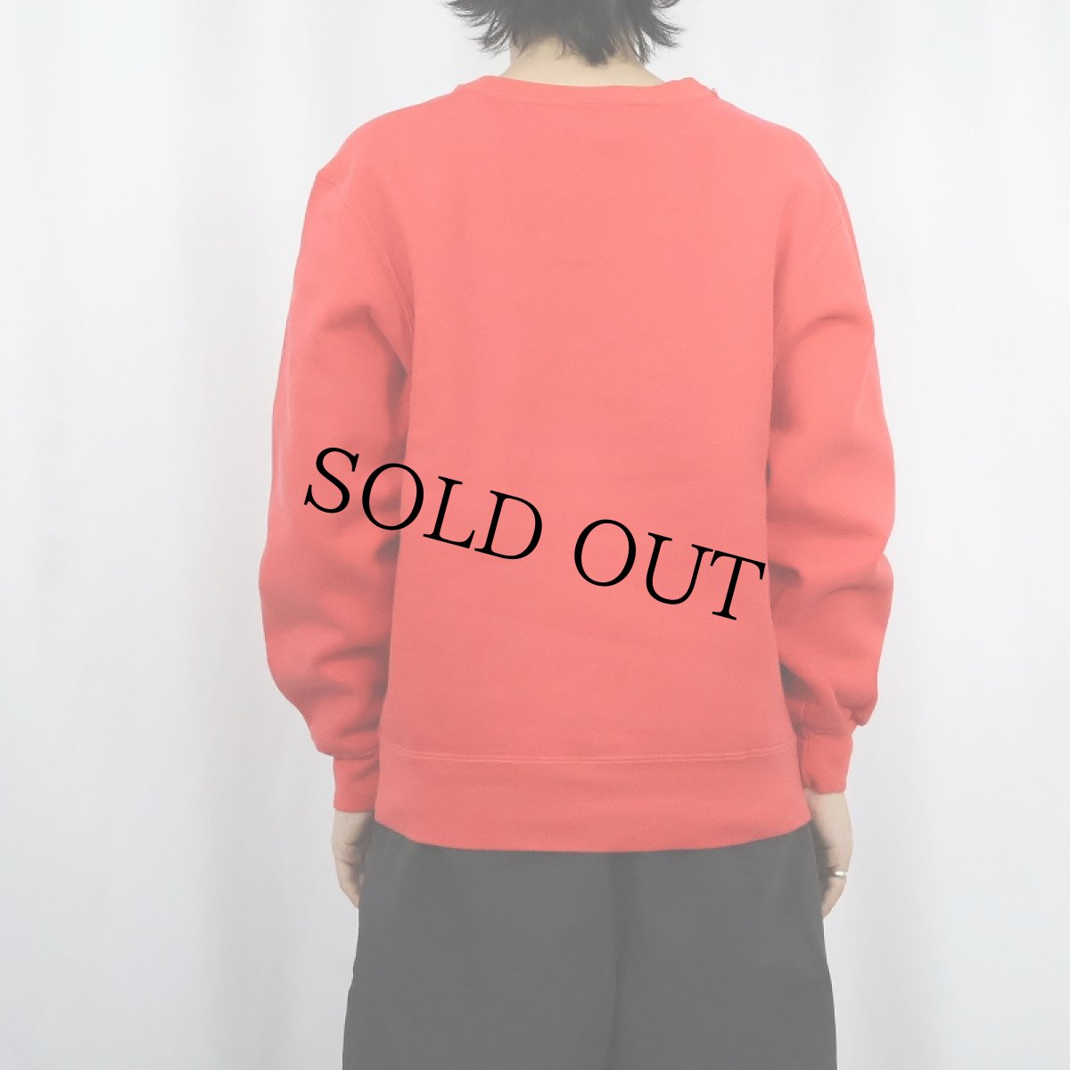 画像3: 80〜90's Champion USA製 青刺繍タグ 中期 前Vロゴ刺繍スウェット L (3)