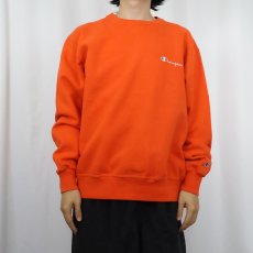 画像3: 80〜90's Champion USA製 青刺繍タグ 中期 前Vロゴ刺繍スウェット XL (3)