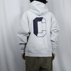 画像4: Champion PREMIUM REVERSE WEAVE "CHS" バックプリント スウェットフーディー L (4)