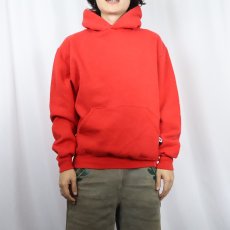 画像2: 90's RUSSELL ATHLETIC USA製 無地スウェットフーディー M (2)