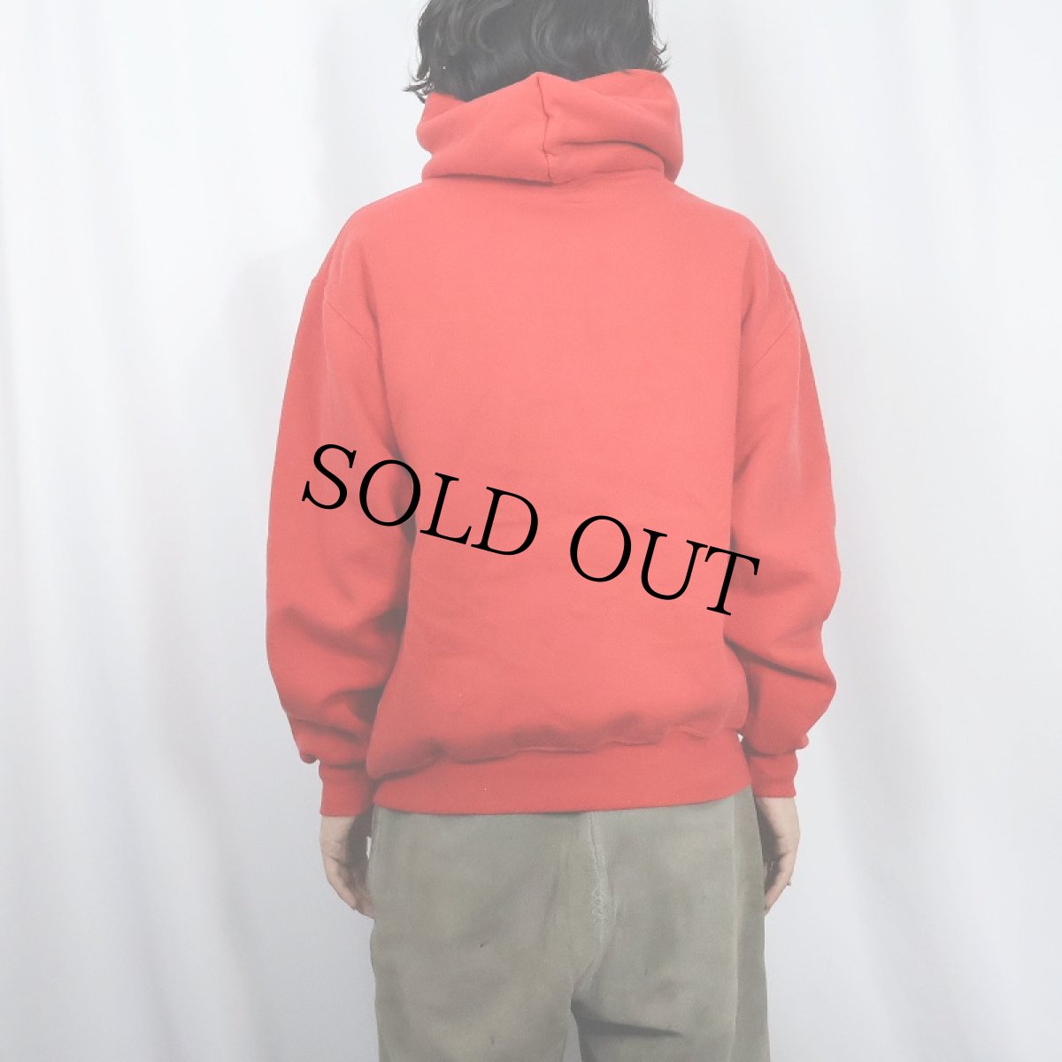 画像3: 90's RUSSELL ATHLETIC USA製 無地スウェットフーディー M (3)