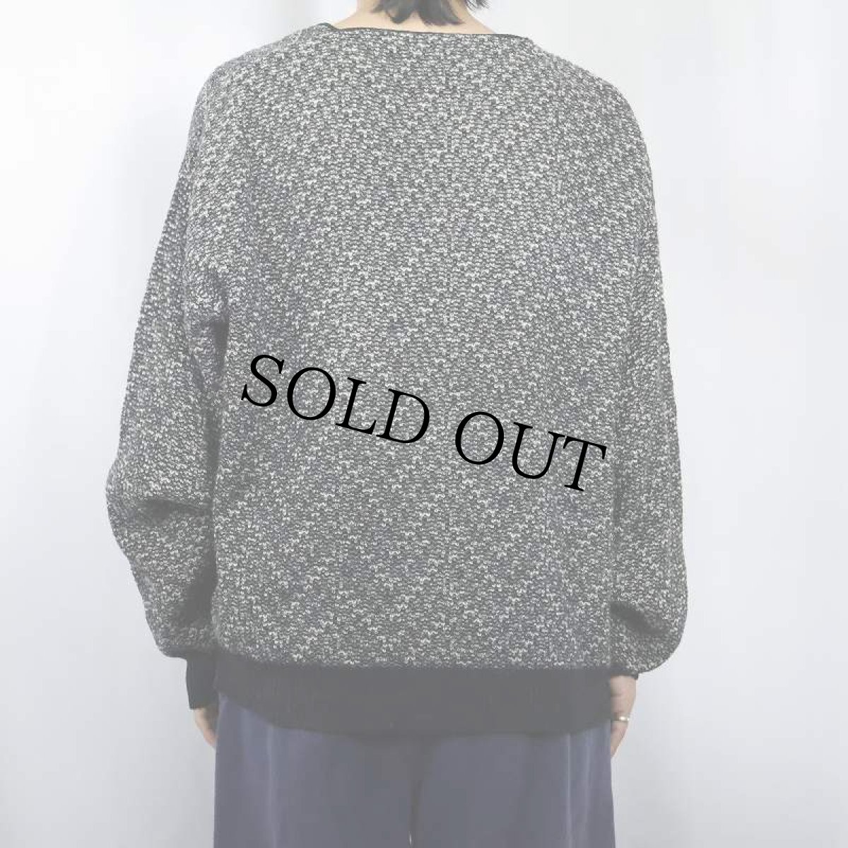 画像7: FRANCE製 ウールニットカーディガン (7)