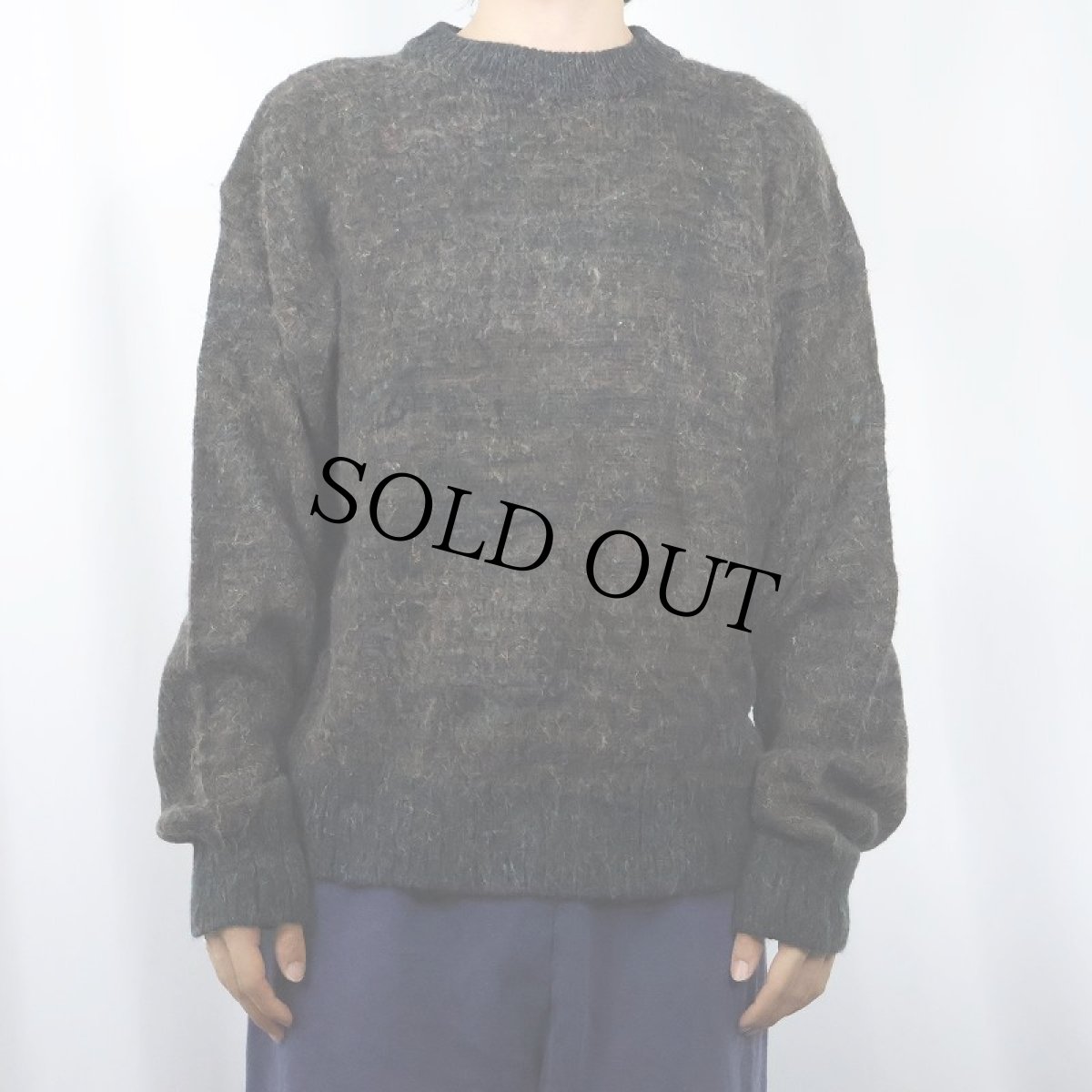 画像2: 90's ADAM SLOANE モヘアニットセーター M (2)