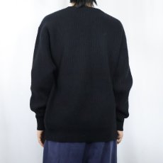 画像3: Neiman Marcus カシミア ニットセーター BLACK L (3)