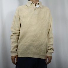 画像2: Kangourou FRANCE製 コットンニット ポロシャツ (2)