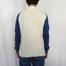 画像3: 80's duofold ヘンリーネック 2PLYラグランカットソー M (3)