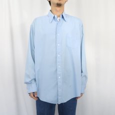 画像2: 60's LUSTRAY マチ付き コットンシャツ SIZE17-8 (2)