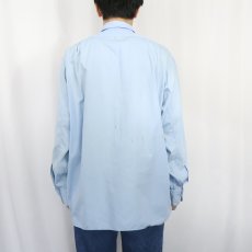 画像3: 60's LUSTRAY マチ付き コットンシャツ SIZE17-8 (3)