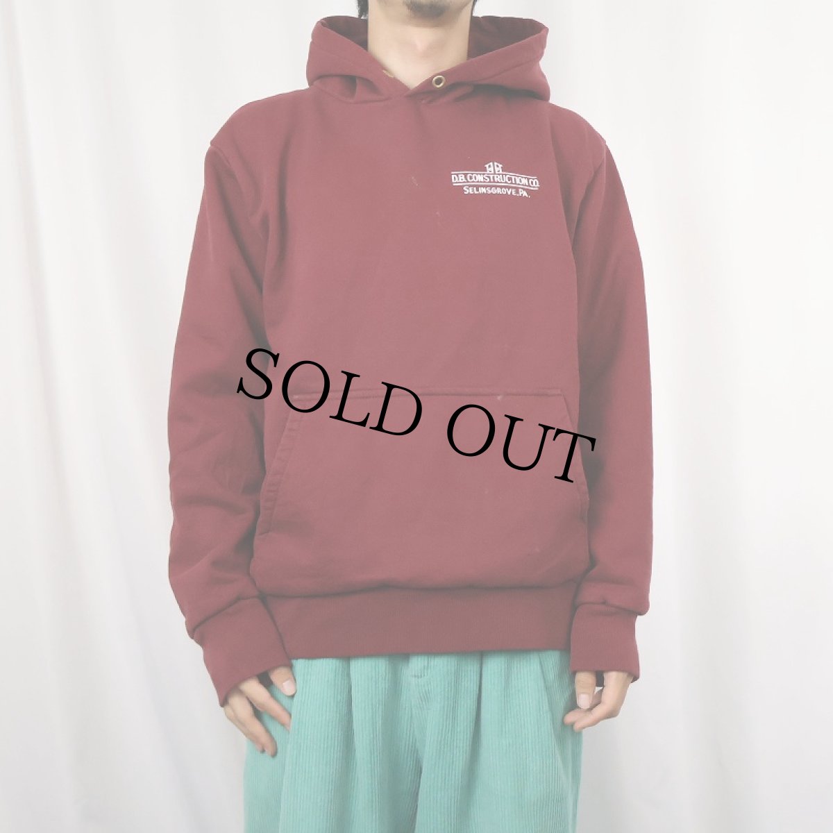 画像3: 90's CAMBER USA製 裏サーマル スウェットフーディー L (3)