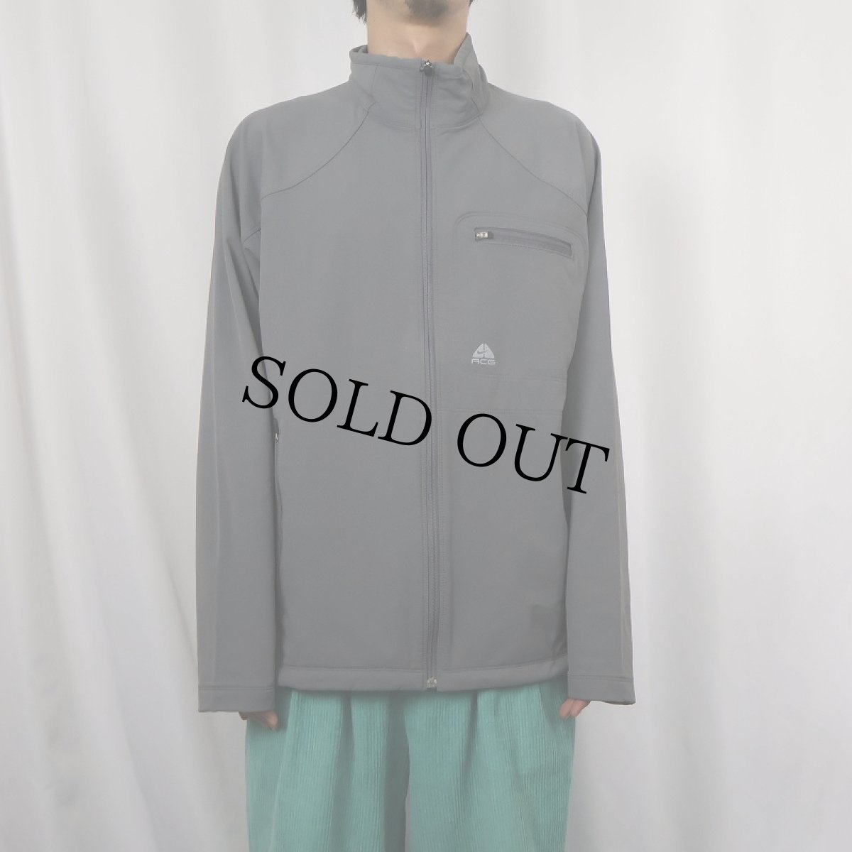 画像2: 2000's NIKE ACG ソフトシェルジャケット L (2)