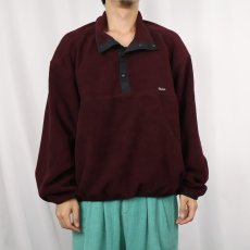 画像2: 90's Woolrich ハーフスナップ フリースジャケット XL (2)