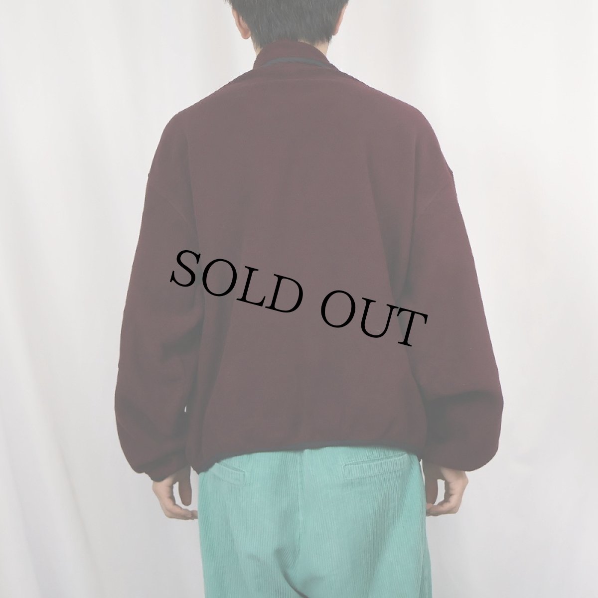 画像3: 90's Woolrich ハーフスナップ フリースジャケット XL (3)