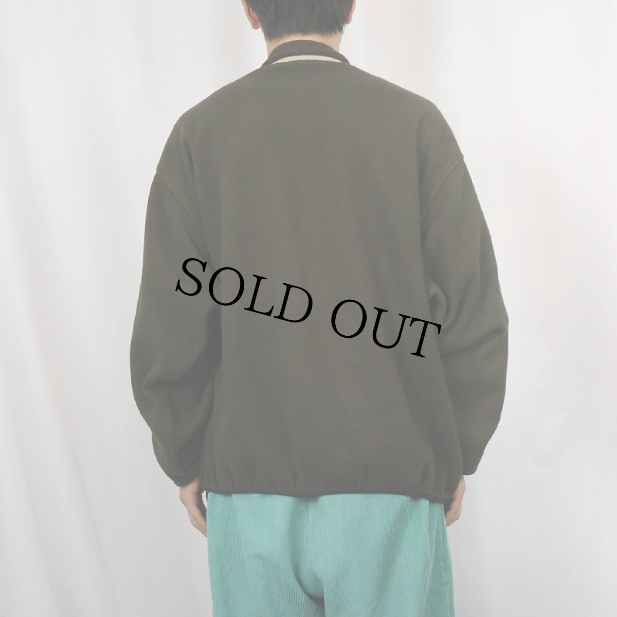 画像3: 90's ORVIS USA製 ハーフスナップ フリースジャケット XL (3)