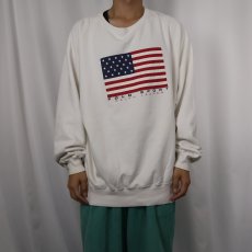 画像2: 90's Ralpha Lauren POLO SPORT 星条旗柄 プリントスウェット XL (2)