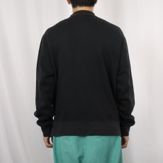 画像3: 90's Ralpha Lauren POLO SPORT ロゴ刺繍 ハーフジップ ハイネックスウェット BLACK M (3)