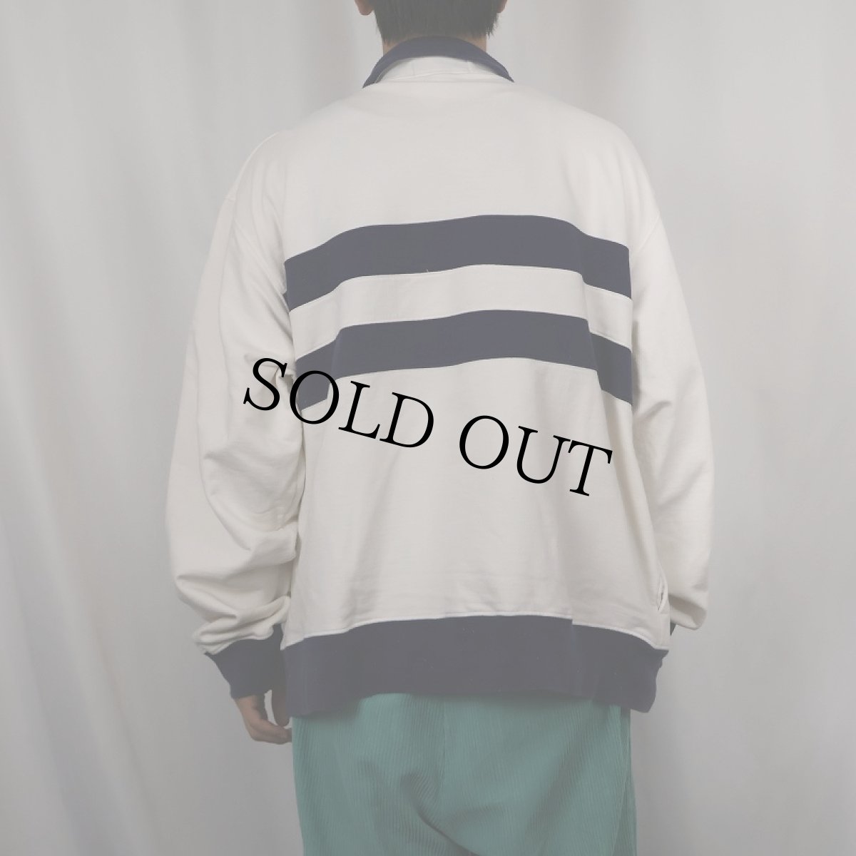 画像3: 90's Ralpha Lauren POLO SPORT ロゴ刺繍 ハーフジップ ハイネックスウェット XL (3)