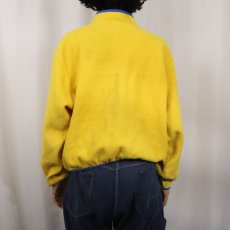 画像3: 80's L.L.Bean USA製 筆記体ロゴ刺繍 ハーフスナップフリースジャケット L (3)