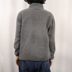 画像3: 80's L.L.Bean 筆記体ロゴ刺繍 ハーフスナップフリースジャケット (3)
