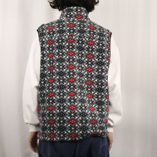 画像3: 80's L.L.Bean USA製 雪柄 フリースベスト M (3)