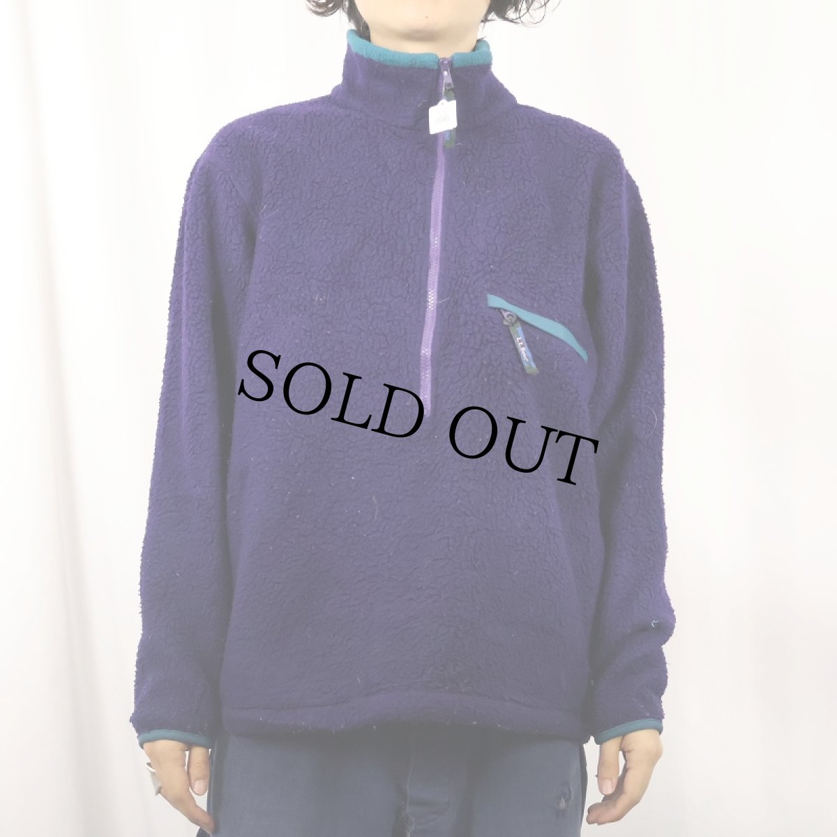 画像2: 80's L.L.Bean USA製 ハーフジップ パイルフリースジャケット (2)