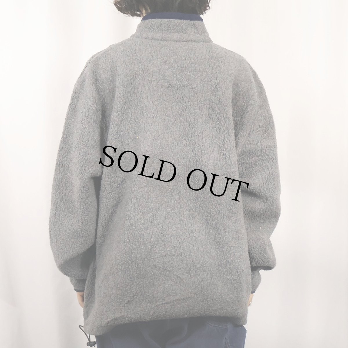 画像3: 90's L.L.Bean ハーフジップ パイルフリースジャケット (3)