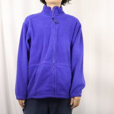 画像2: 90's L.L.Bean ロゴ刺繍 フリースジャケット WOMENS M (2)