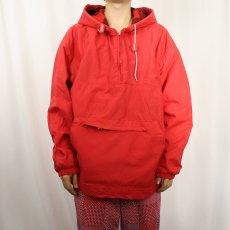 画像2: 90's GAP ハーフジップ ナイロンアノラックパーカー L (2)