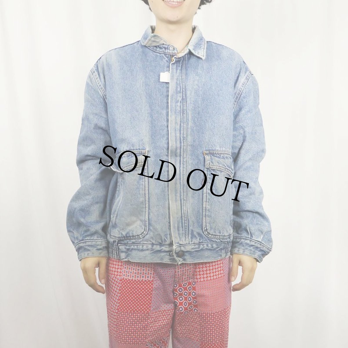 画像2: 90's Levi's "A-2 TYPE" デニムジャケット L (2)