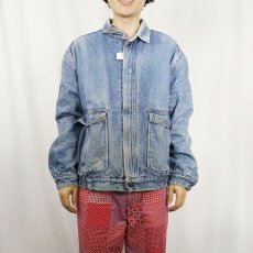 画像2: 90's Levi's "A-2 TYPE" デニムジャケット L (2)