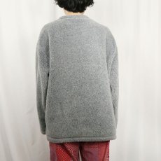 画像3: 90's crazy shirts USA製 ネップ混 ボアフリースプルオーバー M (3)