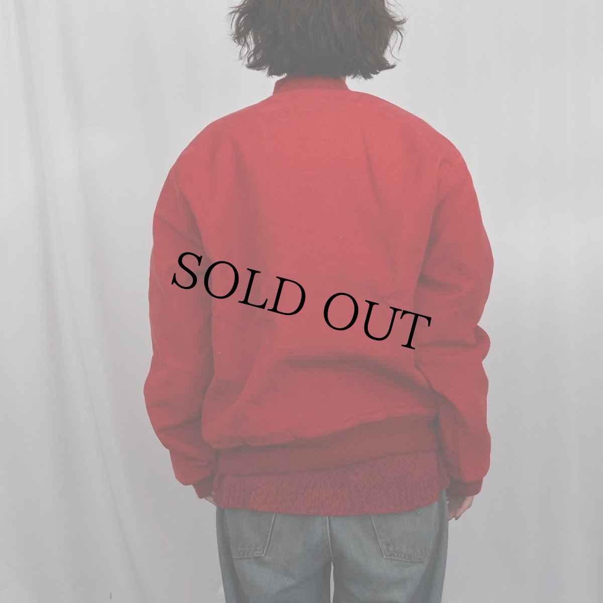 画像3: 80〜90's Chalk Line USA製 フットボールチームロゴ刺繍 コーデュロイスタジャン L (3)