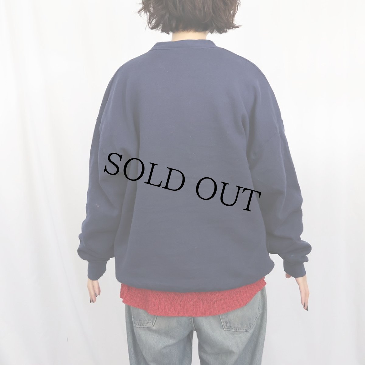 画像3: スウェットカーディガン NAVY (3)