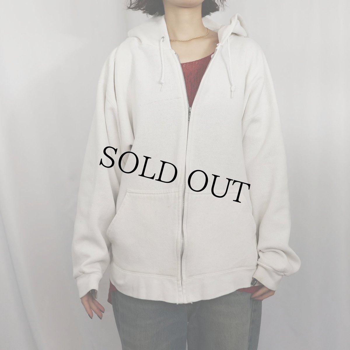 画像2: 90's PRO SPIRIT USA製 スウェットジップパーカー XL (2)