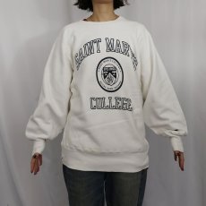 画像2: 90's Champion REVERSE WEAVE USA製 "SAINT MARY'S COLLEGE" プリントスウェット L (2)
