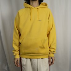 画像2: 90's EURO FRUIT OF THE LOOM ロゴプリントスウェットフーディー L (2)