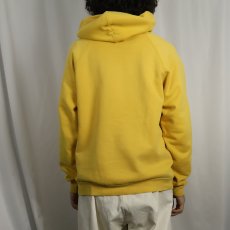 画像3: 90's EURO FRUIT OF THE LOOM ロゴプリントスウェットフーディー L (3)