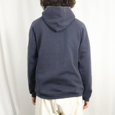 画像3: 90's EURO FRUIT OF THE LOOM ロゴプリントスウェットフーディー NAVY M (3)