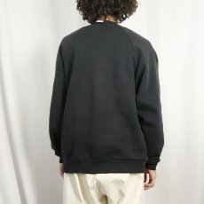画像3: 90's EURO FRUIT OF THE LOOM ロゴプリントスウェット BLACK XL (3)
