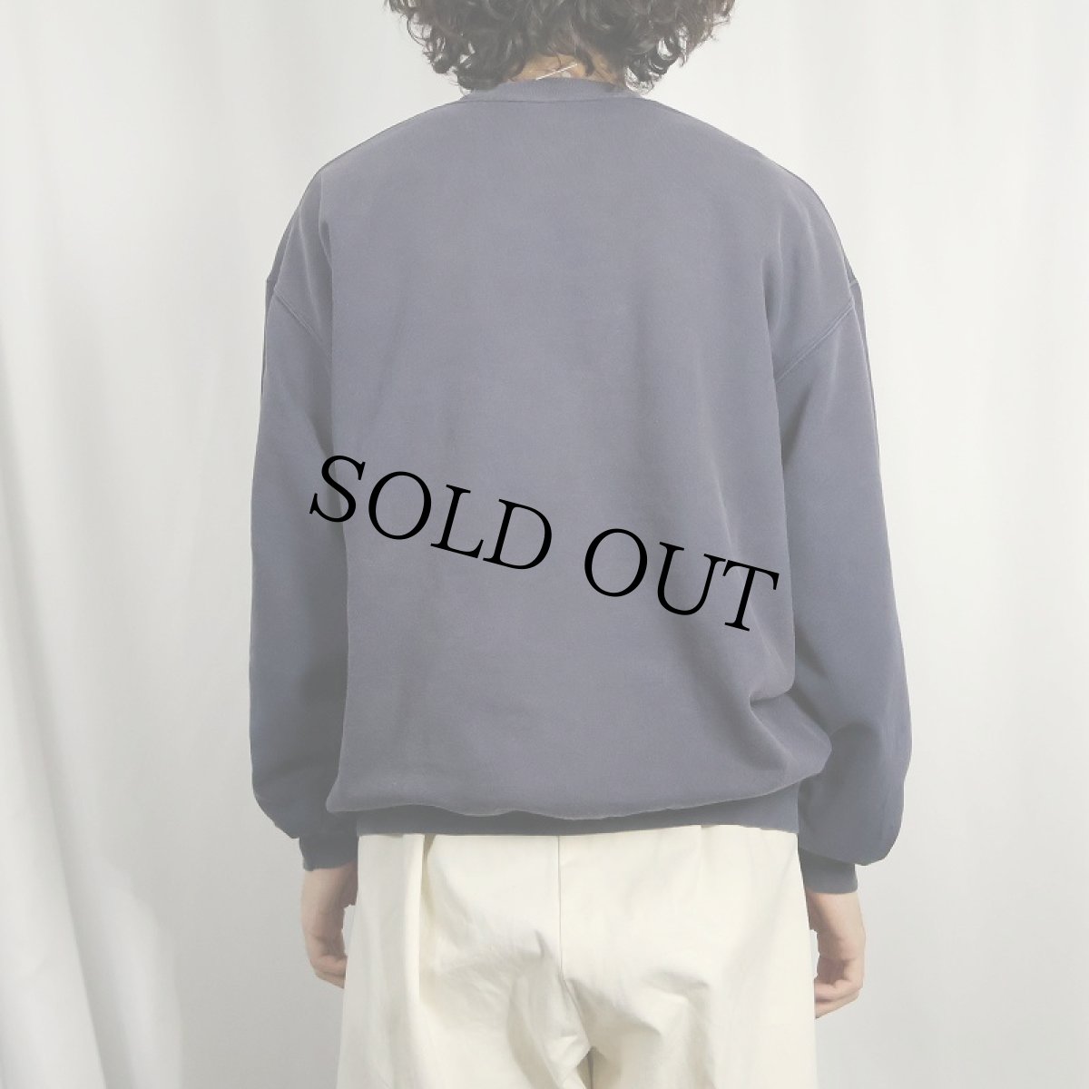 画像3: FRUIT OF THE LOOM ロゴ刺繍 フェードスウェット NAVY XL (3)