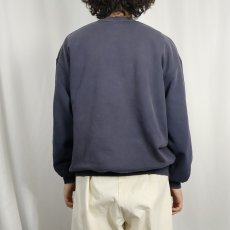 画像3: FRUIT OF THE LOOM ロゴ刺繍 フェードスウェット NAVY XL (3)
