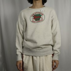画像3: 50〜60's B.S.A. "CAMP OCLANICKON BUCKS COUNTY, PA." 2トーン 染み込みプリントスウェット  (3)